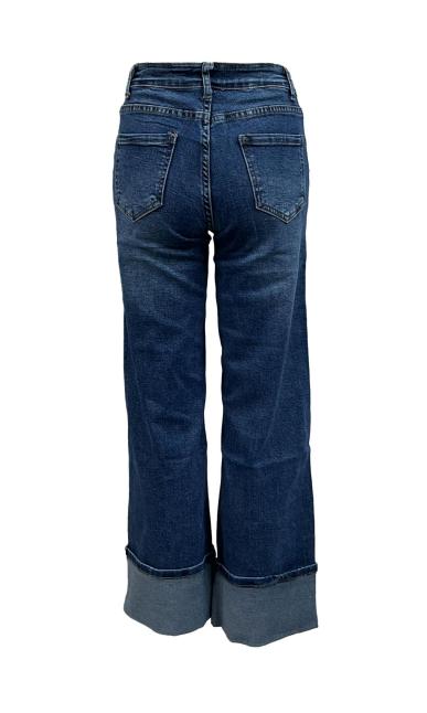 Jeans palazzo rivolto alto