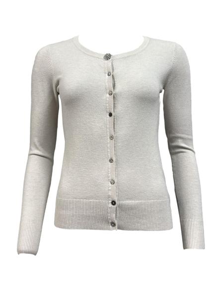 Cardigan bottoni strass