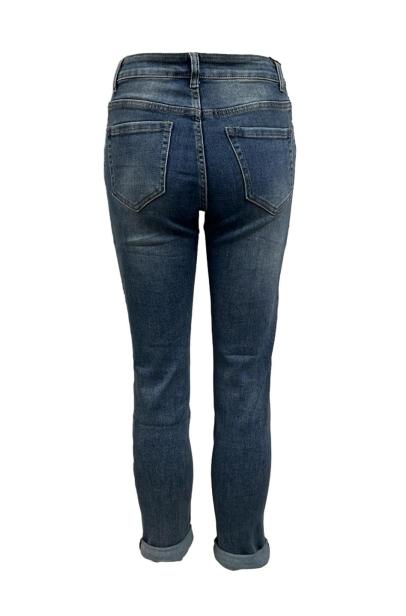Jeans mom fit strass