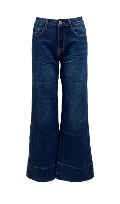 Jeans risvolto tinta su tinta