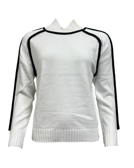 Maglione rifinitura contrasto