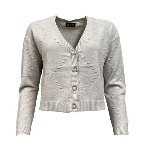 Giacchina pois bott. perle