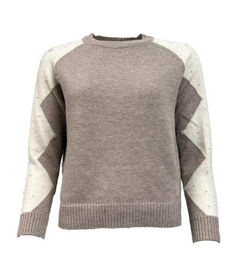 Maglione triangoli bicolore