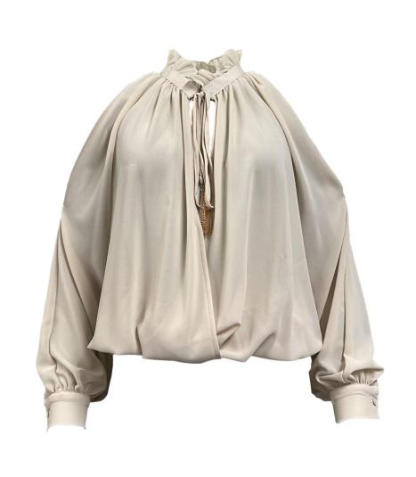 Blusa incrocio raglan