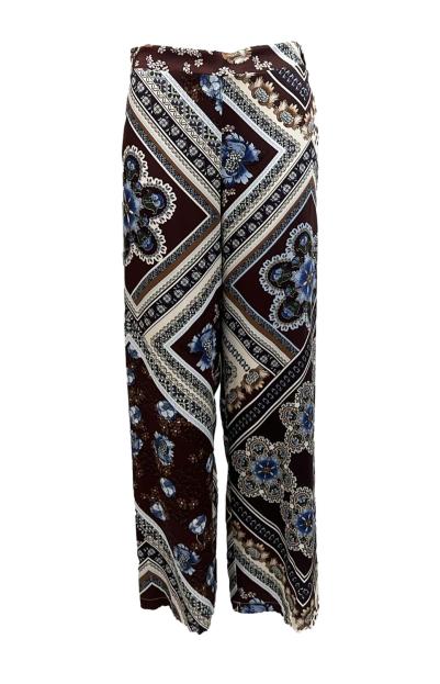 Pantalone fant. quadro-fiori