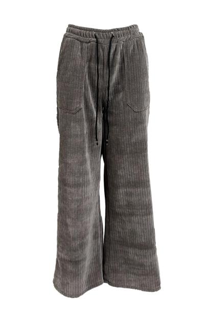 Pantalone laccio costine velluto