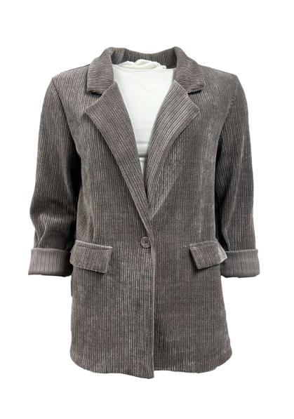 Giacca costine velluto