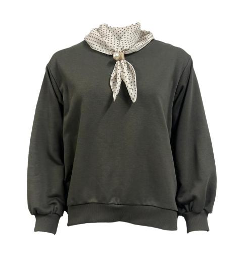 Maglia felpa foulard