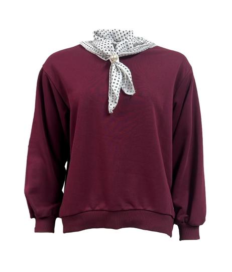 Maglia felpa foulard