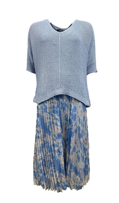Set maglia gonna fantasia