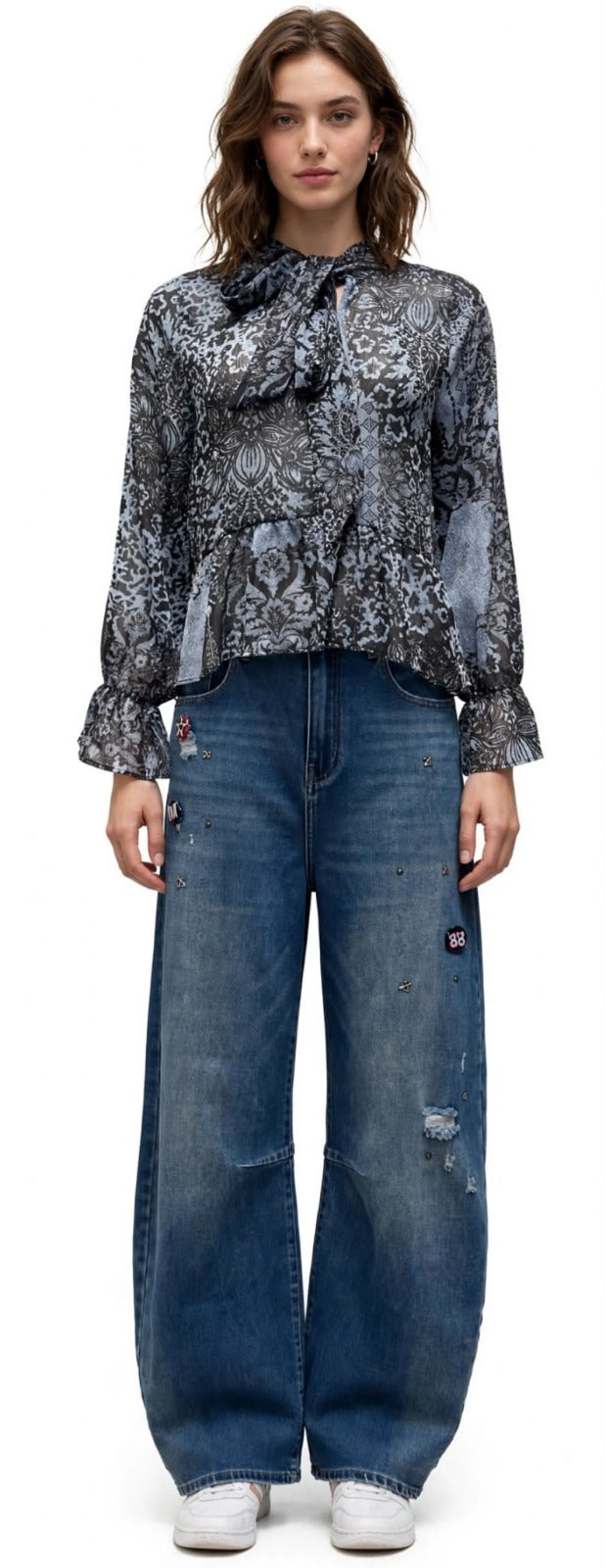 Blusa sciarpetta lurex st.