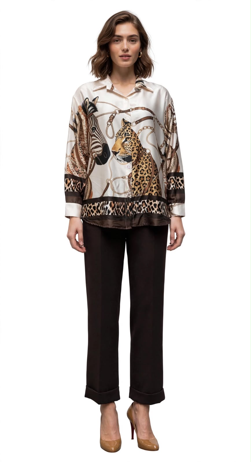 Camicia raso st. tigre