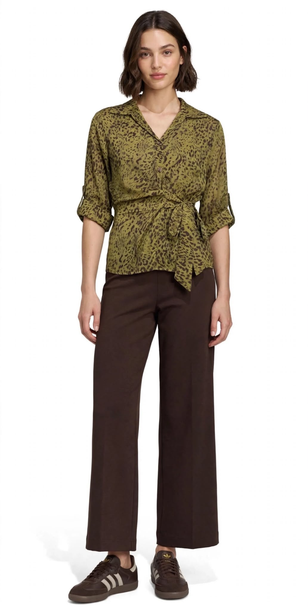Camicia arriccio fiocco fianco stampe varie