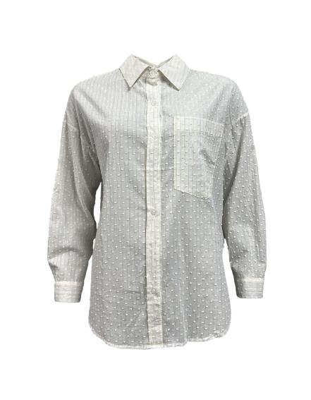 Camicia pois lurex