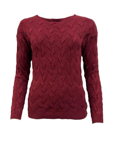 Maglione trecce 3D