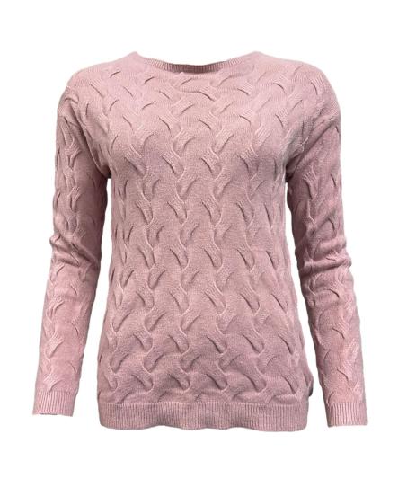 Maglione trecce 3D