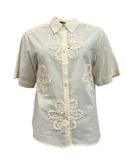 Camicia m/m ricamo