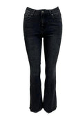 Jeans sfrangio strass curvy
