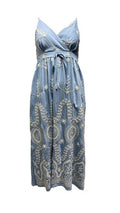 Abito coulisse ricamo