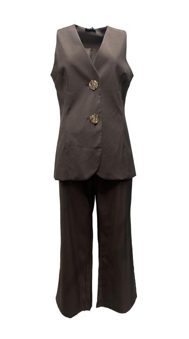 Set gilet pantalone palazzo