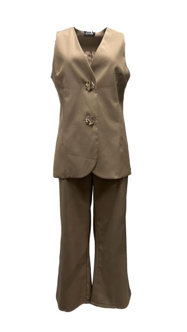 Set gilet pantalone palazzo