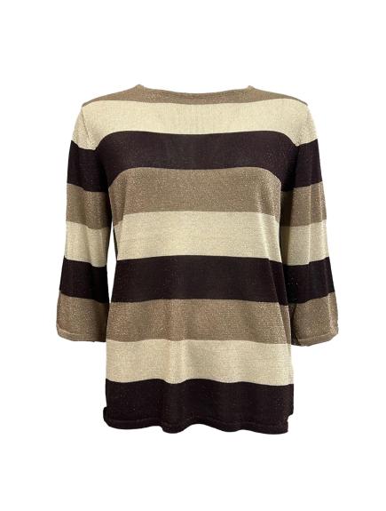 Maglia righe lurex