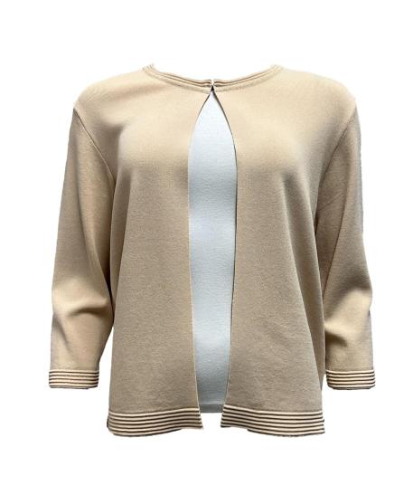 Cardigan bordino lurex