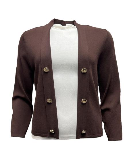 Coprispalle aperto bottoni oro