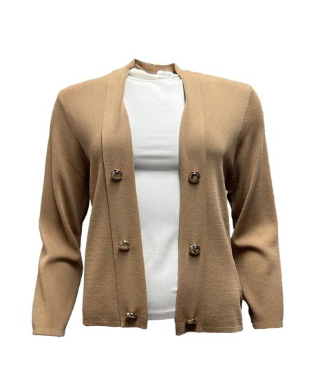 Coprispalle aperto bottoni oro