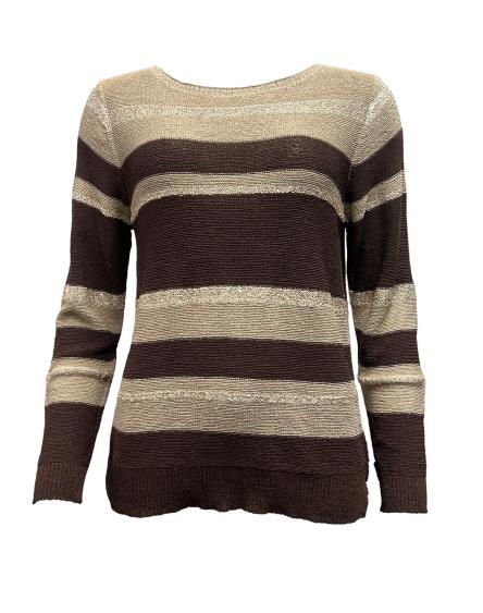 Maglia filo righe lurex