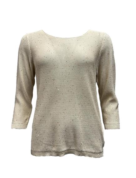 Maglia trasparenza paillettes