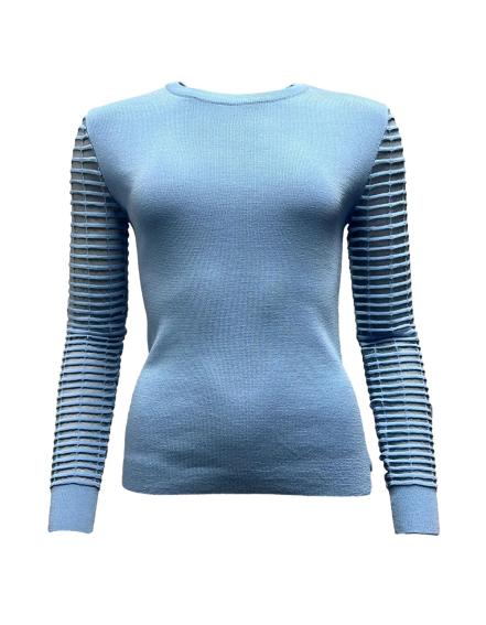 Maglia maniche trasparenza