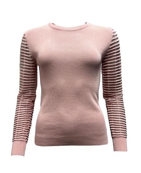 Maglia maniche trasparenza