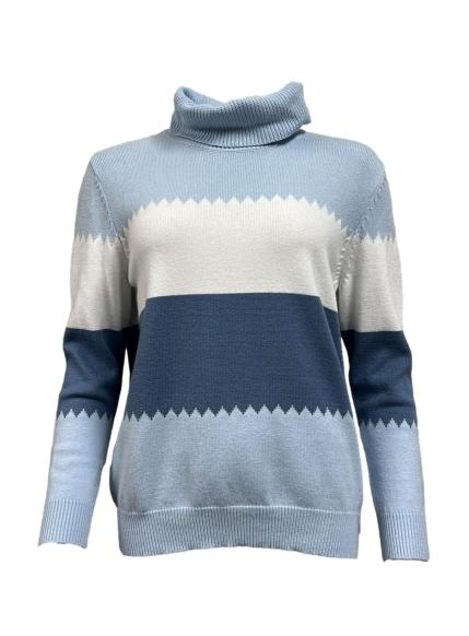 Maglione zig zag dolcevita