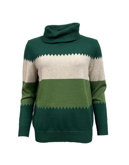 Maglione zig zag dolcevita