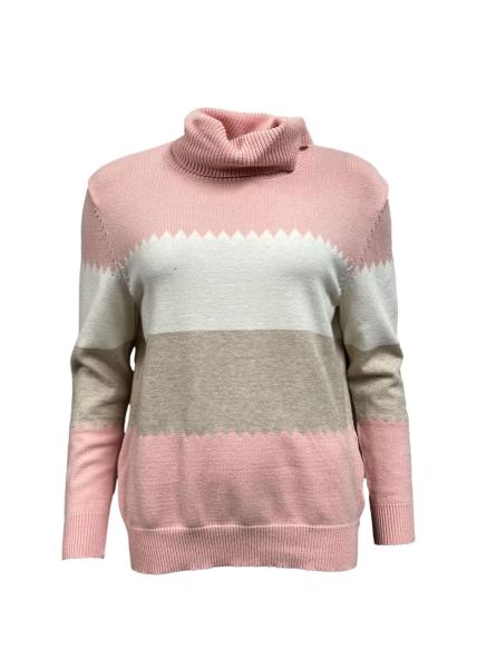 Maglione zig zag dolcevita