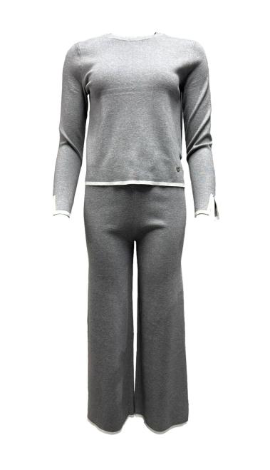 Set maglione pantalone contrasto