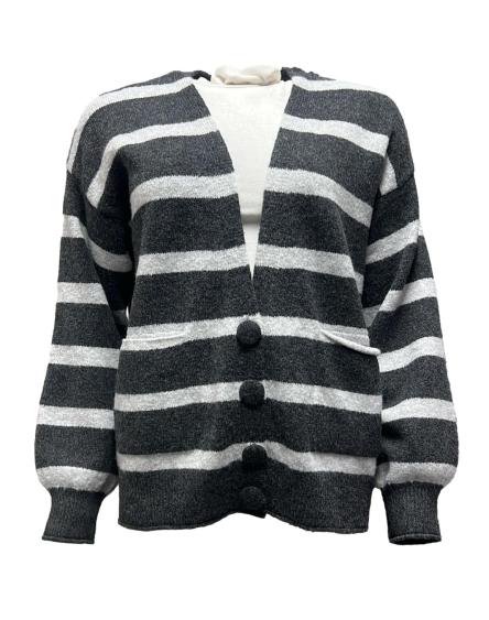 Cardigan righe comfy