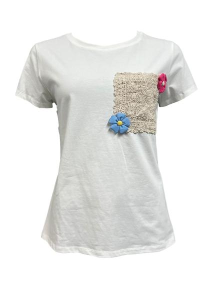 T-shirt tk ricamo