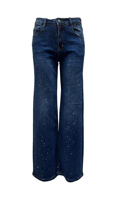 Jeans palazzo strass dv