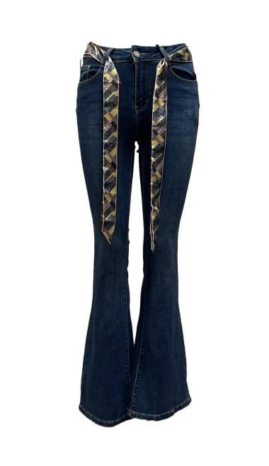 Jeans zampa cintura raso st.