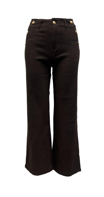 Jeans cotone bottoni oro