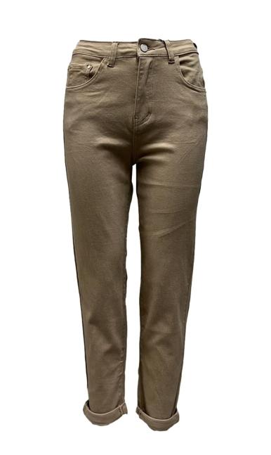 Jeans cotone mom-fit colorato