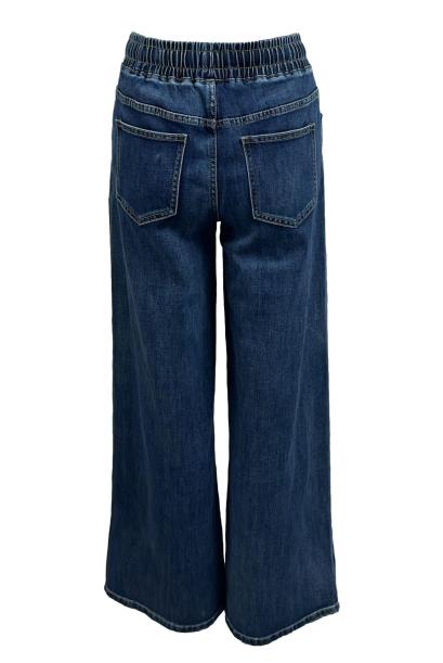 Jeans laccio strass