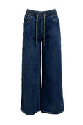 Jeans laccio strass
