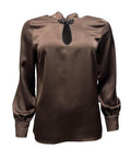 Blusa raso scollo alamaro