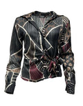 Camicia fiocco lato st. geometrica-pois