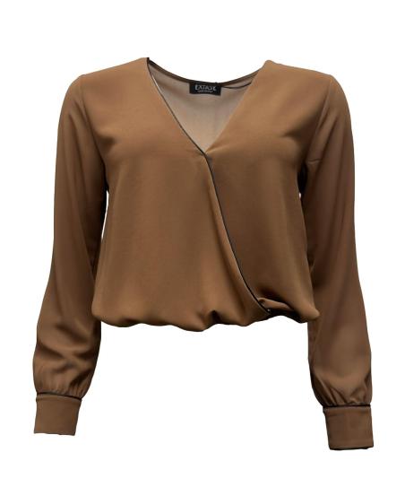 Blusa incrocio filo arriccio dt gerogette