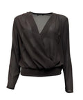 Blusa incrocio baschina filo arriccio dt