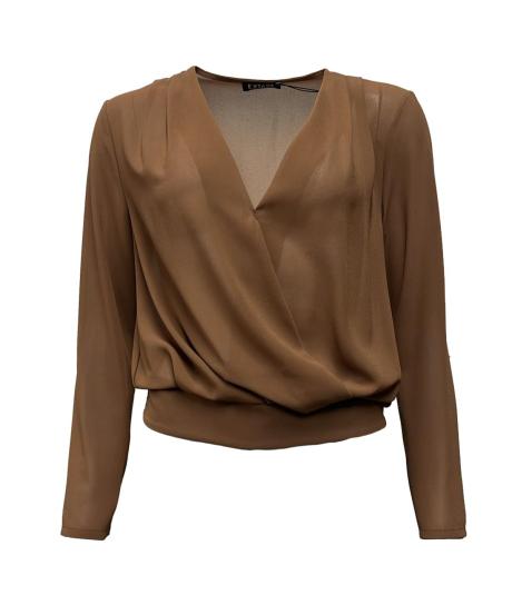 Blusa incrocio baschina filo arriccio dt